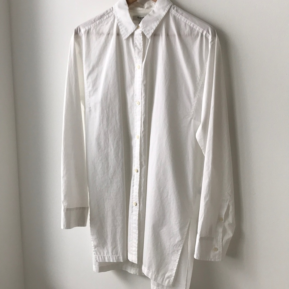 Madewell White button down top